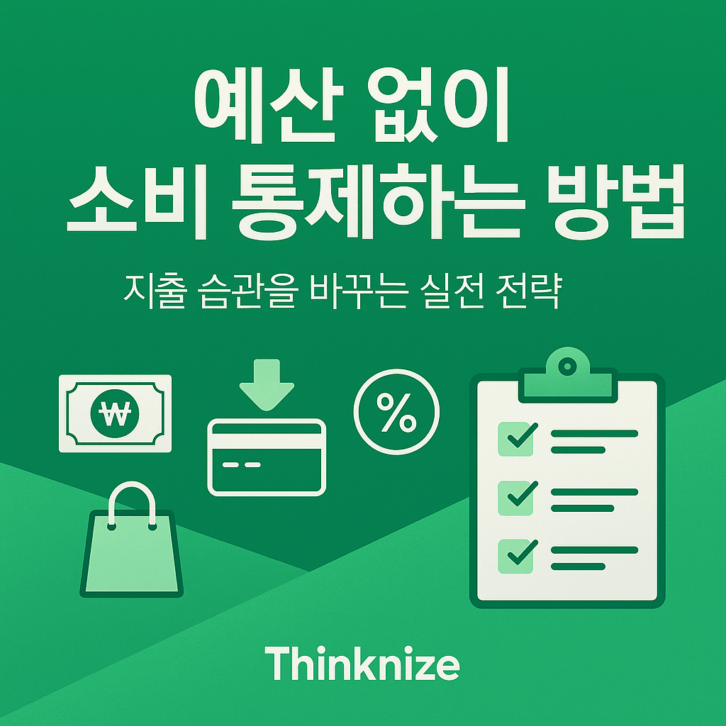 예산 없이 소비 통제하는 방법