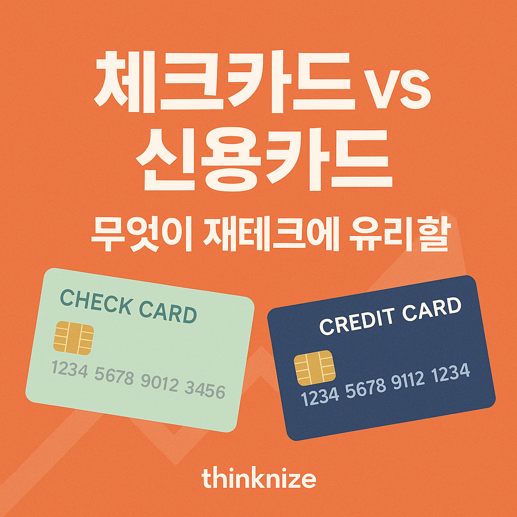 체크카드 vs 신용카드, 무엇이 재테크에 유리할까